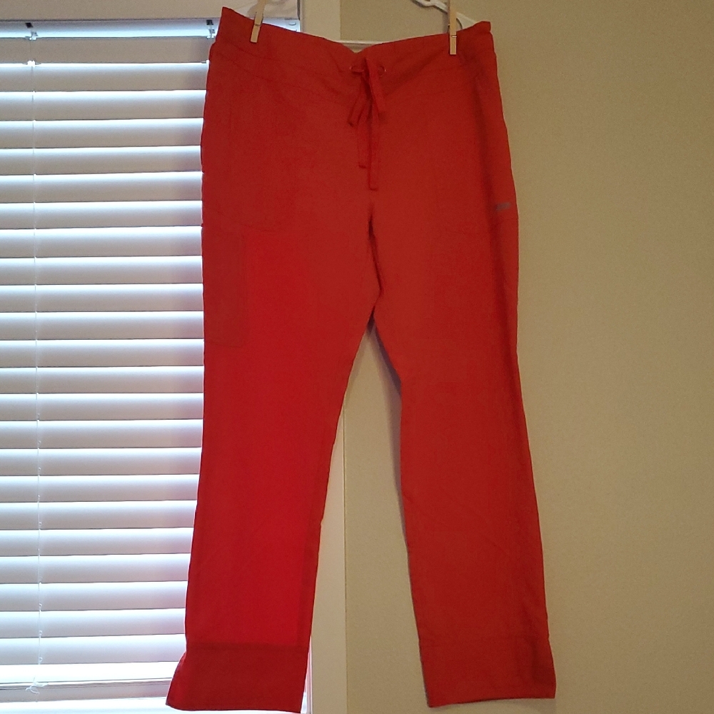 Women's Red Scrub Pants